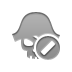 Piracy, cancel DarkGray icon
