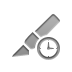 Clock, cutter Gray icon