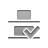 Bottom, vertica, checkmark, distribute DarkGray icon