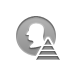 pyramid, Silhouette, coin Icon