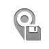 location, Diskette Gray icon
