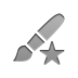 star, Brush Gray icon