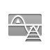 amplify, wave, amplitude, pyramid DarkGray icon