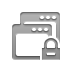 window, Lock Gray icon