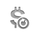 Reload, Dollar, Currency, sign DarkGray icon