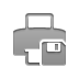Diskette, printer DarkGray icon