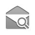 open, zoom, envelope Gray icon