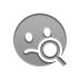 smiley, Confused, zoom DarkGray icon
