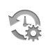 Gear, backup Gray icon