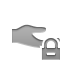 Hand, Lock, share Icon