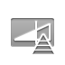 pyramid, Audio, slider, volume DarkGray icon