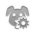 Gear, dog DarkGray icon