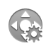 Gear, node Gray icon
