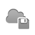 Cloud, Diskette DarkGray icon