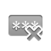 cross, password DarkGray icon