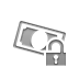 Bill, open, Lock Gray icon