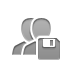 Diskette, Couple Gray icon