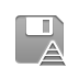 Diskette, pyramid DarkGray icon