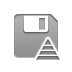 Diskette, pyramid Icon