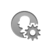 coin, Silhouette, Gear Gray icon