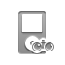 ipod, Binoculars Gray icon