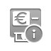Euro, Atm, Info DarkGray icon