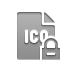 File, Format, Lock, Ico DarkGray icon
