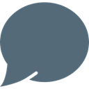 Comment, Message, Bubble speech, interface, Chat DimGray icon