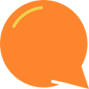 Chat, Message, Comment, interface, Bubble speech Coral icon