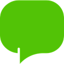interface, Bubble speech, Message, Comment, Chat LimeGreen icon