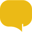Message, Comment, Chat, interface, Bubble speech Goldenrod icon