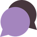 Bubble speech, Message, Comment, Chat, interface MediumPurple icon