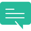 Chat, Message, Comment, interface, Bubble speech, Conversation LightSeaGreen icon