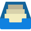 storage, Filing Cabinet, inbox, Office Material, interface, document, Archive, File DodgerBlue icon