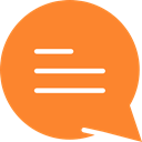 Bubble speech, Conversation, Message, Comment, Chat, interface Coral icon
