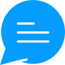 Conversation, Bubble speech, interface, Comment, Message, Chat DodgerBlue icon