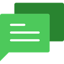 interface, Conversation, Message, Comment, Bubble speech, Chat MediumSeaGreen icon