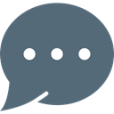 Bubble speech, Message, Comment, interface, Chat, Conversation DimGray icon