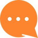 interface, Conversation, Chat, Comment, Message, Bubble speech Coral icon