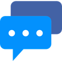 Bubble speech, Conversation, Comment, interface, Chat, Message DodgerBlue icon