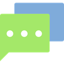 Conversation, Comment, interface, Message, Chat, Bubble speech LightGreen icon