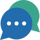 Comment, Bubble speech, Chat, Conversation, interface, Message SteelBlue icon