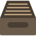 interface, Email, tray, File, symbol, tool, symbols, mail, inbox DimGray icon