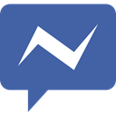 Chat, social network, logotype, Logo, Facebook, Message, social media, interface, Logos, Messenger SteelBlue icon