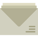 web, Email, Note, Message, mail, interface, envelope LightGray icon