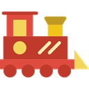 Baby Toy, train, transport, children, Toy, toys, Railroad, Locomotive, trains Firebrick icon