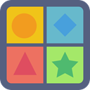 baby, triangle, shapes, Game, Baby Toy, geometry, shape, children DimGray icon