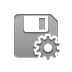 Gear, Diskette DarkGray icon