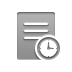 document, stamped, Clock DarkGray icon