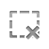 cross, Rectangular, Selection Gray icon